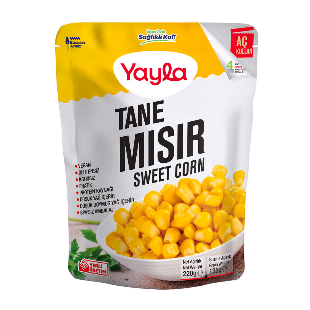 YAYLA Haşlanmış Tane Mısır 220g