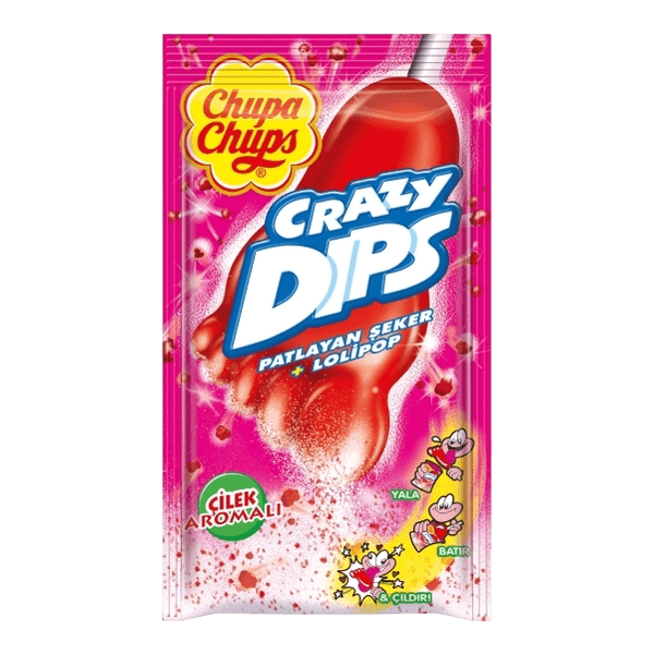 Chupa Chups Crazy Dips Çilek