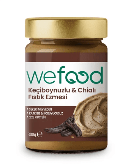 Wefood Glutensiz Keçiboynuzlu Fıstık Ezmesi 300 gr