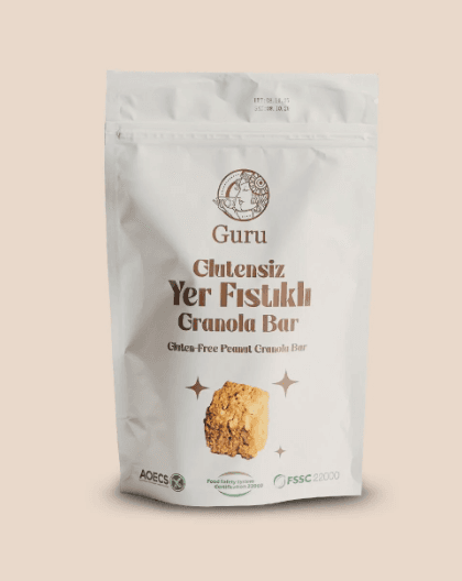 Guru Glutensiz Yerfıstıklı Granola Bar 80 gr
