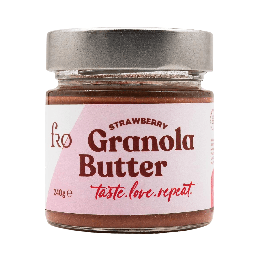 FRO Granola Butter Çilek Glutensiz Şekersiz Vegan Sürülebilir Kahvaltılık 240g