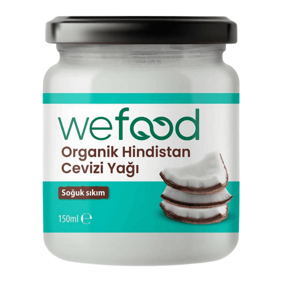 WEFOOD Organik Hindistan Cevizi Yağı 150ml (Soğuk Sıkım)