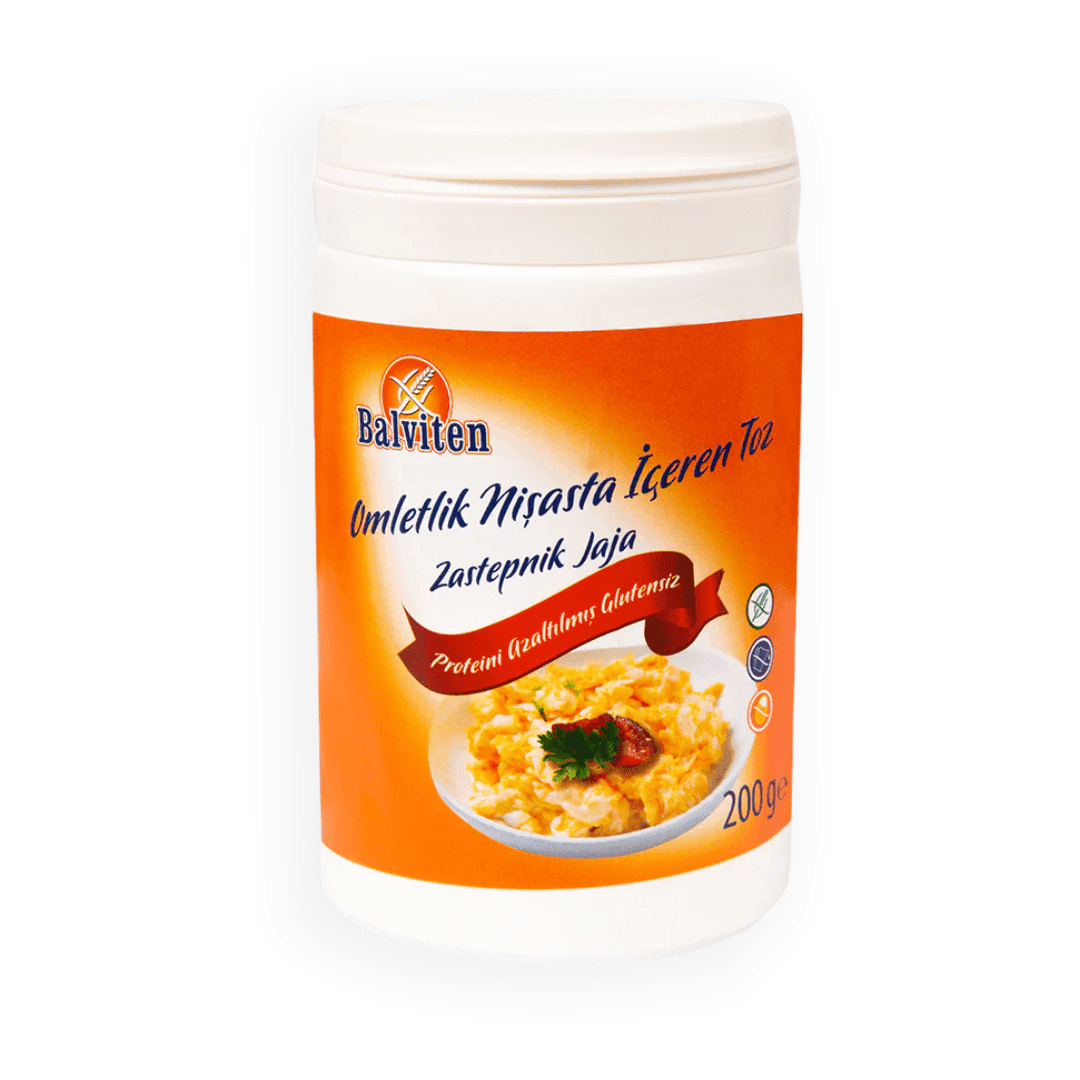 BALVİTEN Proteini Azaltılmış Glutensiz Omletlik Karışım (Yumurta İkamesi) 200g