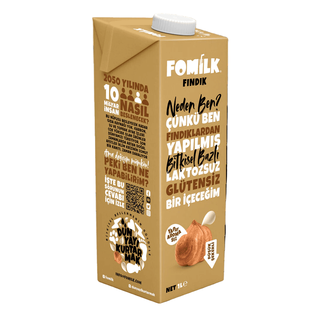 FOMİLK Bitkisel Bazlı Fındık Sütü 1L
