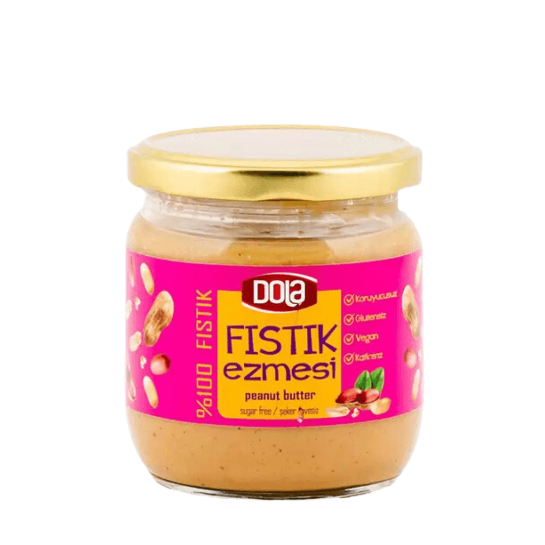 DOLA GIDA Glutensiz Fıstık Ezmesi Şekersiz 350g