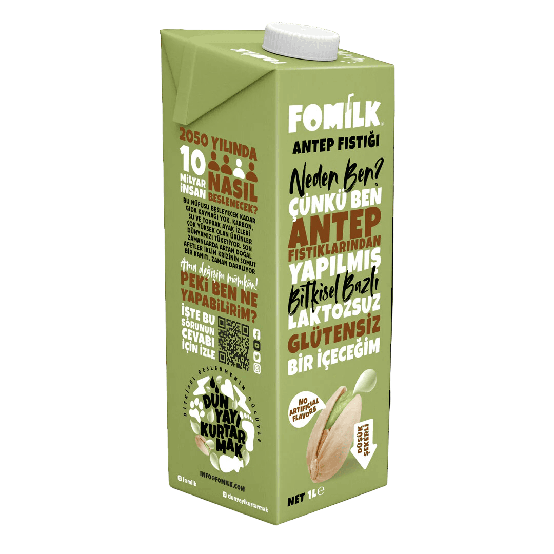 FOMİLK Bitkisel Bazlı Antep Fıstığı Sütü 1L