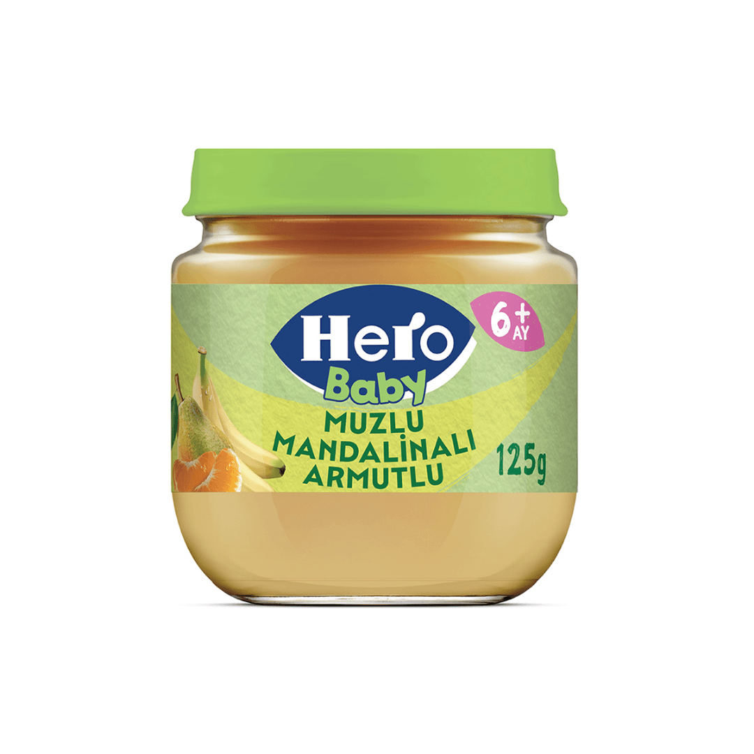 HERO Baby Muzlu Mandalinalı Armutlu Kavanoz Maması 125g