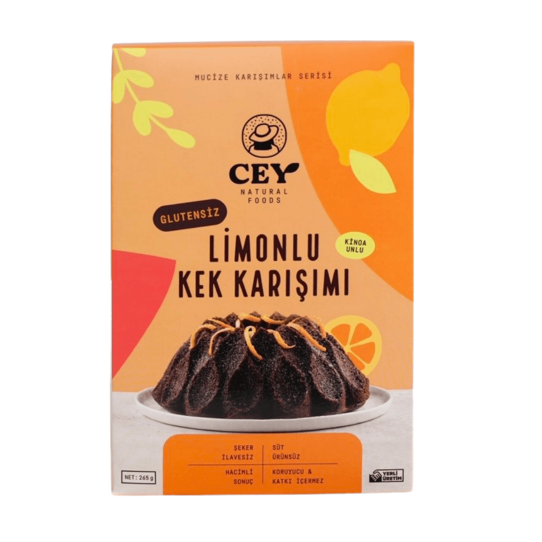 CEY NATURAL FOODS Limonlu Kinoa Unlu Kek Karışımı 265 g