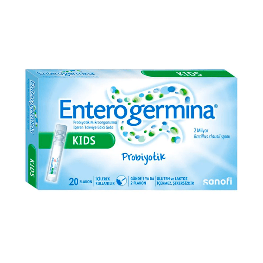ENTEROGERMİNA Kids 20 Flakon 2 Milyar Bacillus Clausii Sporu İçeren Probiyotik
