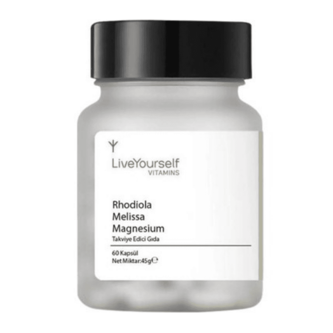 LIVE YOURSELF Rhodiola Melissa Magnesium 60 Kapsül