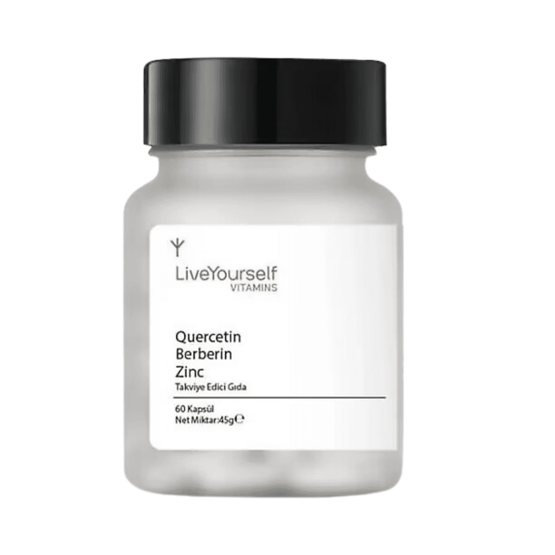 LIVE YOURSELF Quercetin Berberin Zinc 60 Kapsül