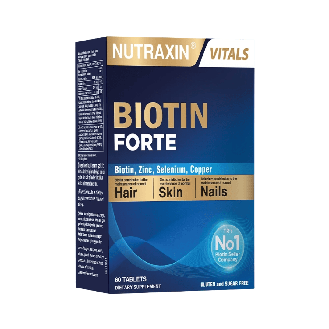 NUTRAXIN Vıtals Biotin Forte 60 Tablet