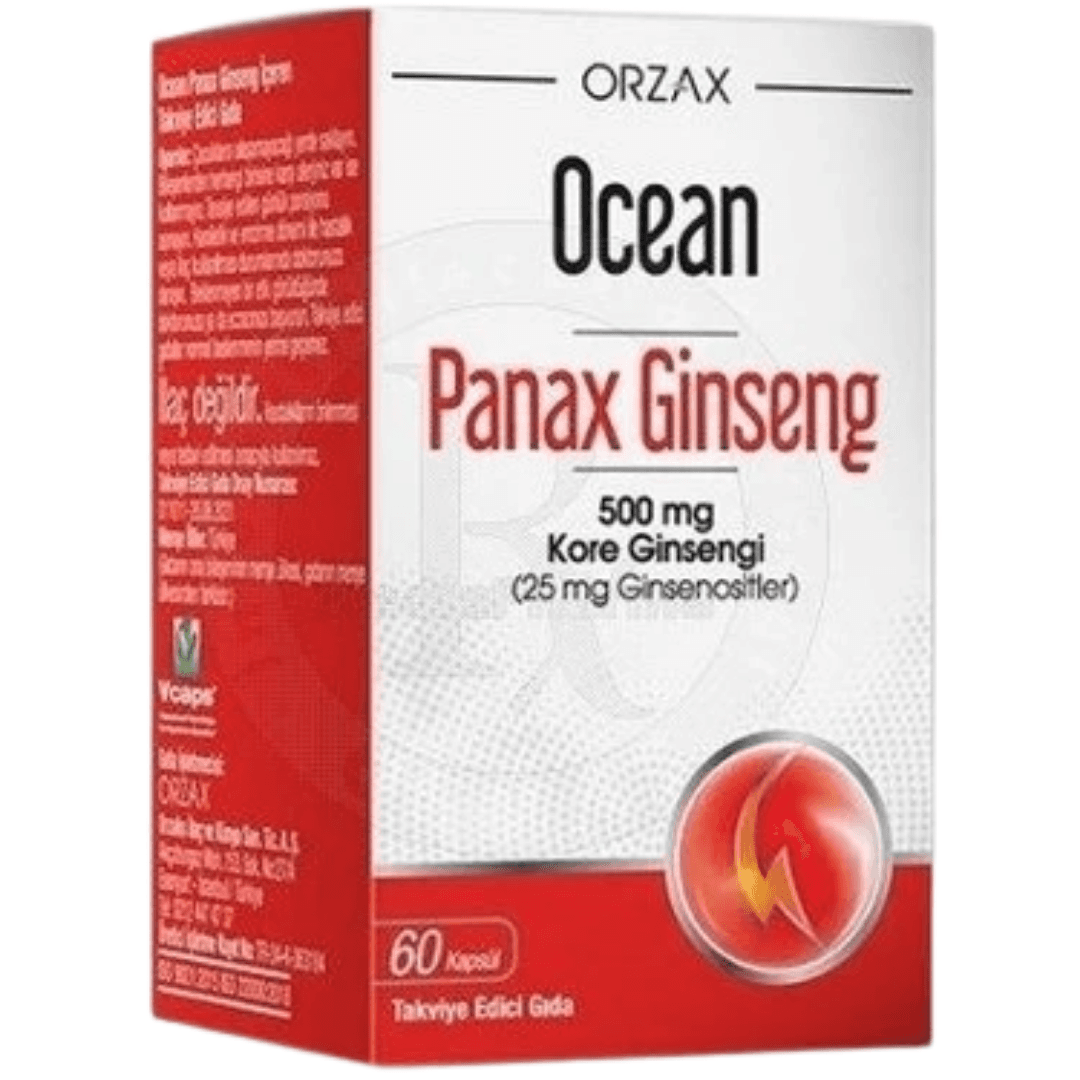 ORZAX Ocean Panax Ginseng 500 mg 60 Kapsül