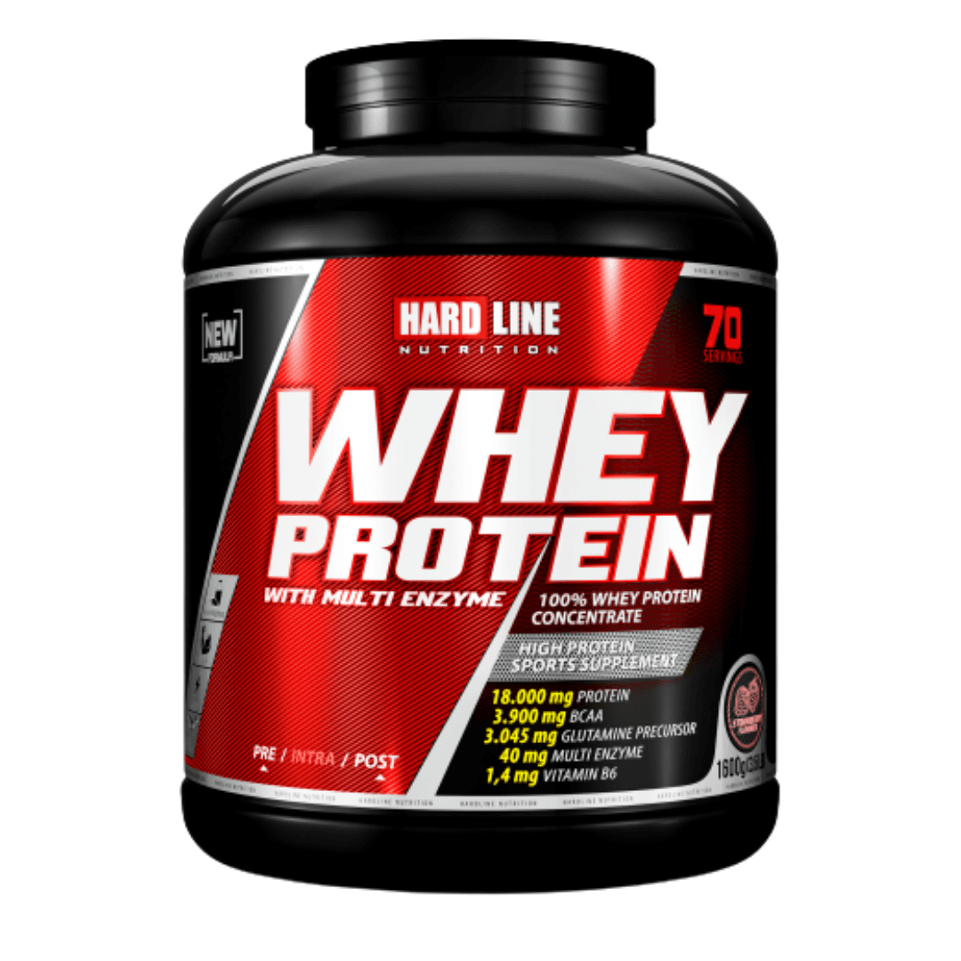 HARDLİNE %100 Whey Protein Çilek 1600g