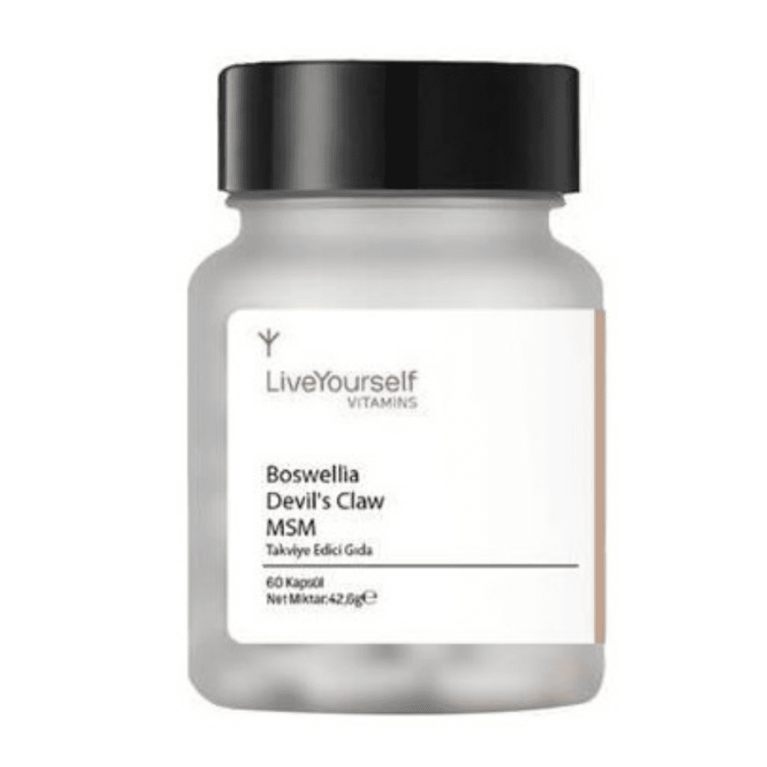 LİVE YOURSELF Boswellia Devil’s Claw MSM 60 Kapsül