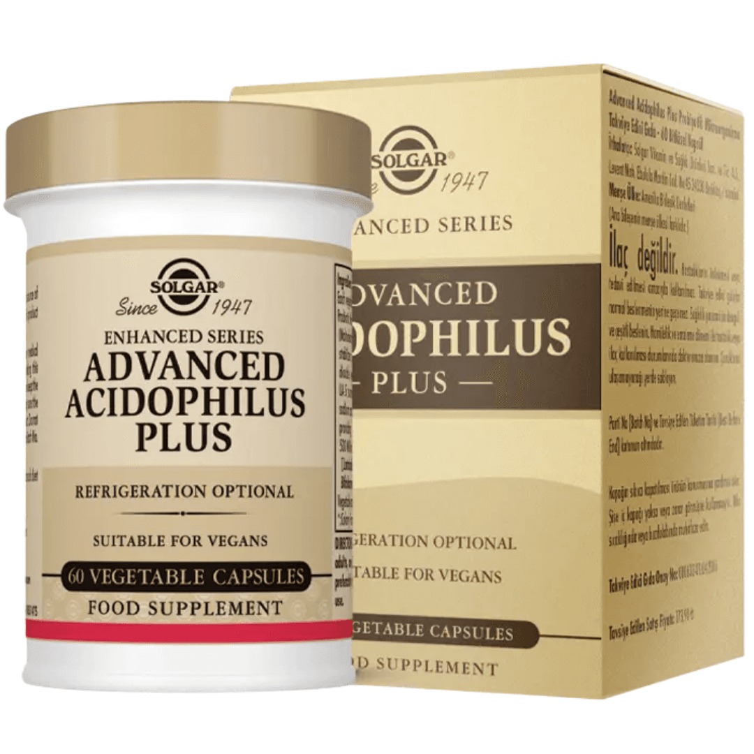 SOLGAR Advanced Acidophilus Plus 60 Kapsül