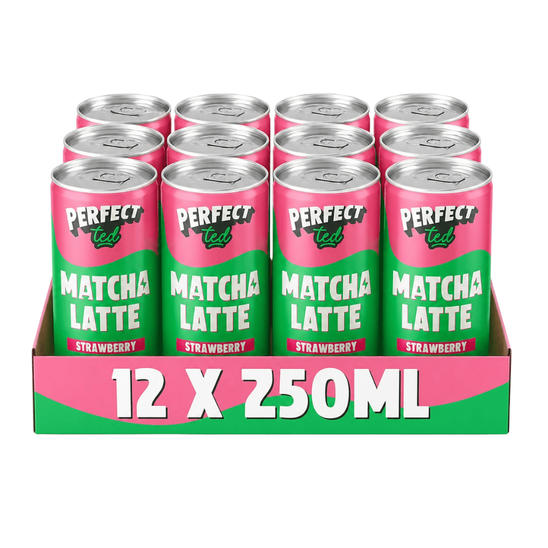 PERFECTTED Strawberry Oat Matcha Latte 250ml 12 Adet