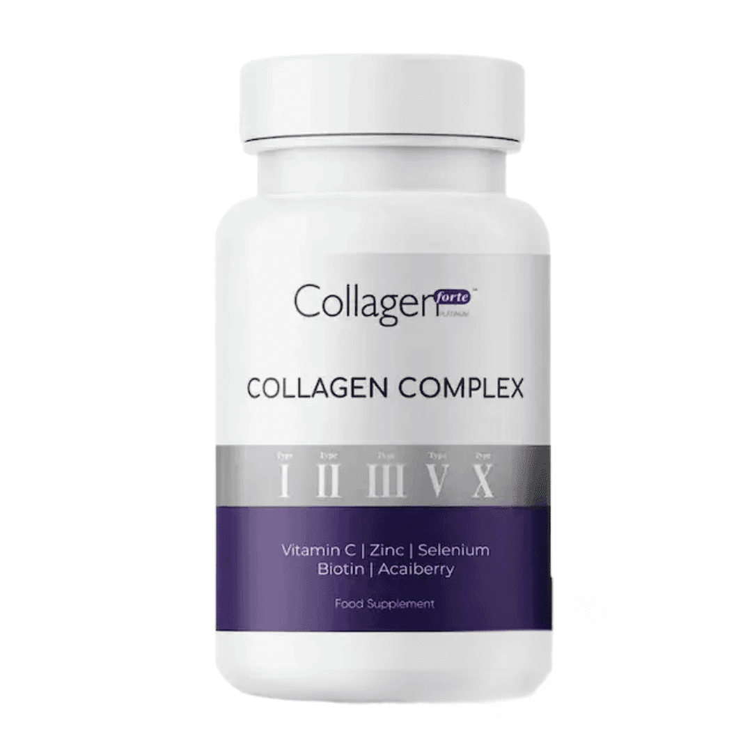 COLLAGEN FORTE 5 Tip Kolajen Complex Tip 1,2,3,5 Ve Tip 10 Biotin, Çinko, Selenyum, Vitamin C & Açai, 90 Tablet