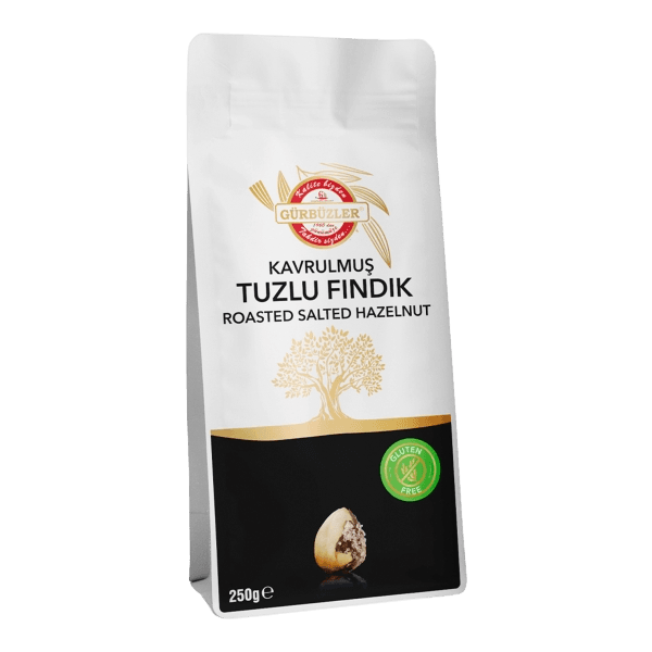 Gürbüzler Glutensiz Kavrulmuş Tuzlu Fındık 250 gr