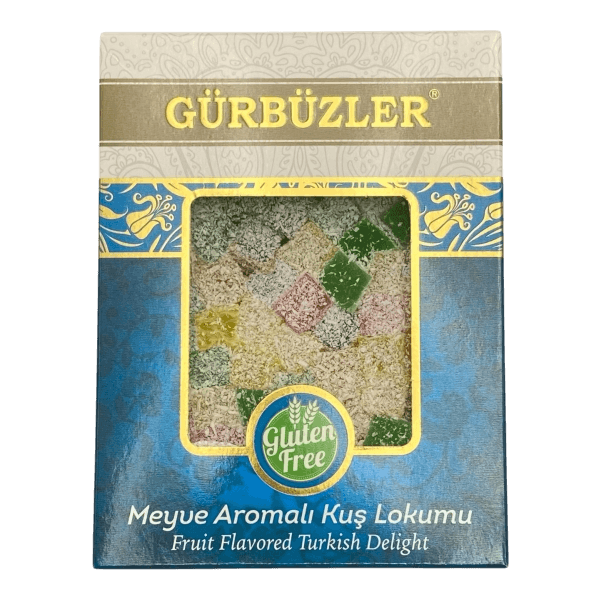 Gürbüzler Glutensiz Meyve Aromalı Kuş Lokumu 400 gr