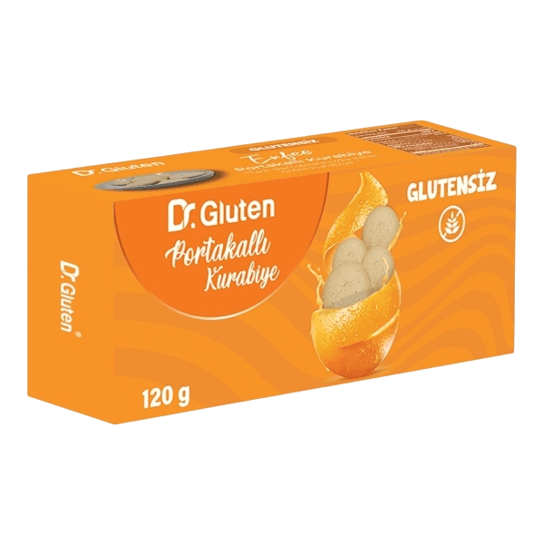Dr. Gluten Glutensiz Portakallı Kurabiye 120 gr