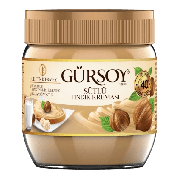 Gürsoy Glutensiz Sütlü Fındık Kreması 400 gr