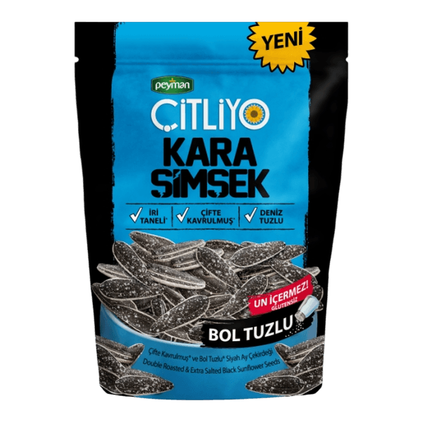 Çitliyo Kara Şimşek Bol Tuzlu Çekirdek 120 gr