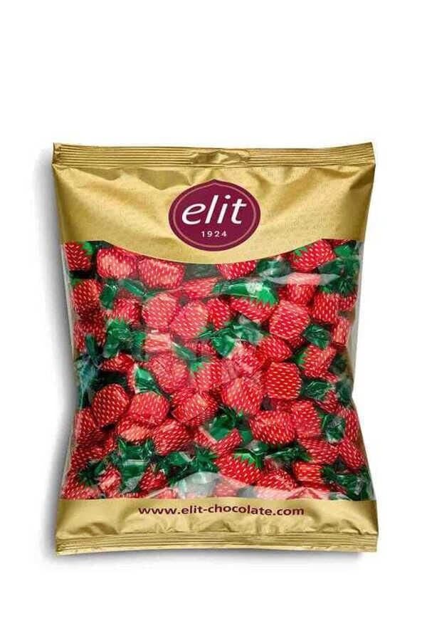 Elit Glutensiz Çilek Dolgulu Şeker 400 Gr