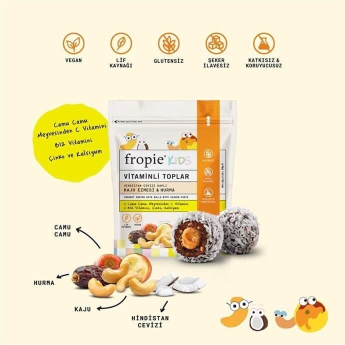 Fropie Kıds Hindistan Cevizli Kaju Ezmesi 80 Gr