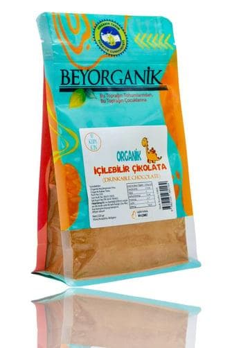 Organik İçilebilir Çikolata,10 Kupa İçin (220 gr) Beyorganik(Pestisit ve Aflatoksin Analizli)
