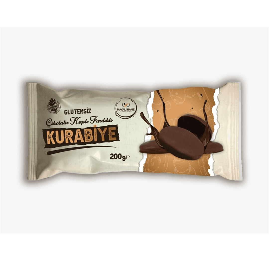 MAYALI HANE Glutensiz Çikolata Kaplı Fındıklı Kurabiye 200g