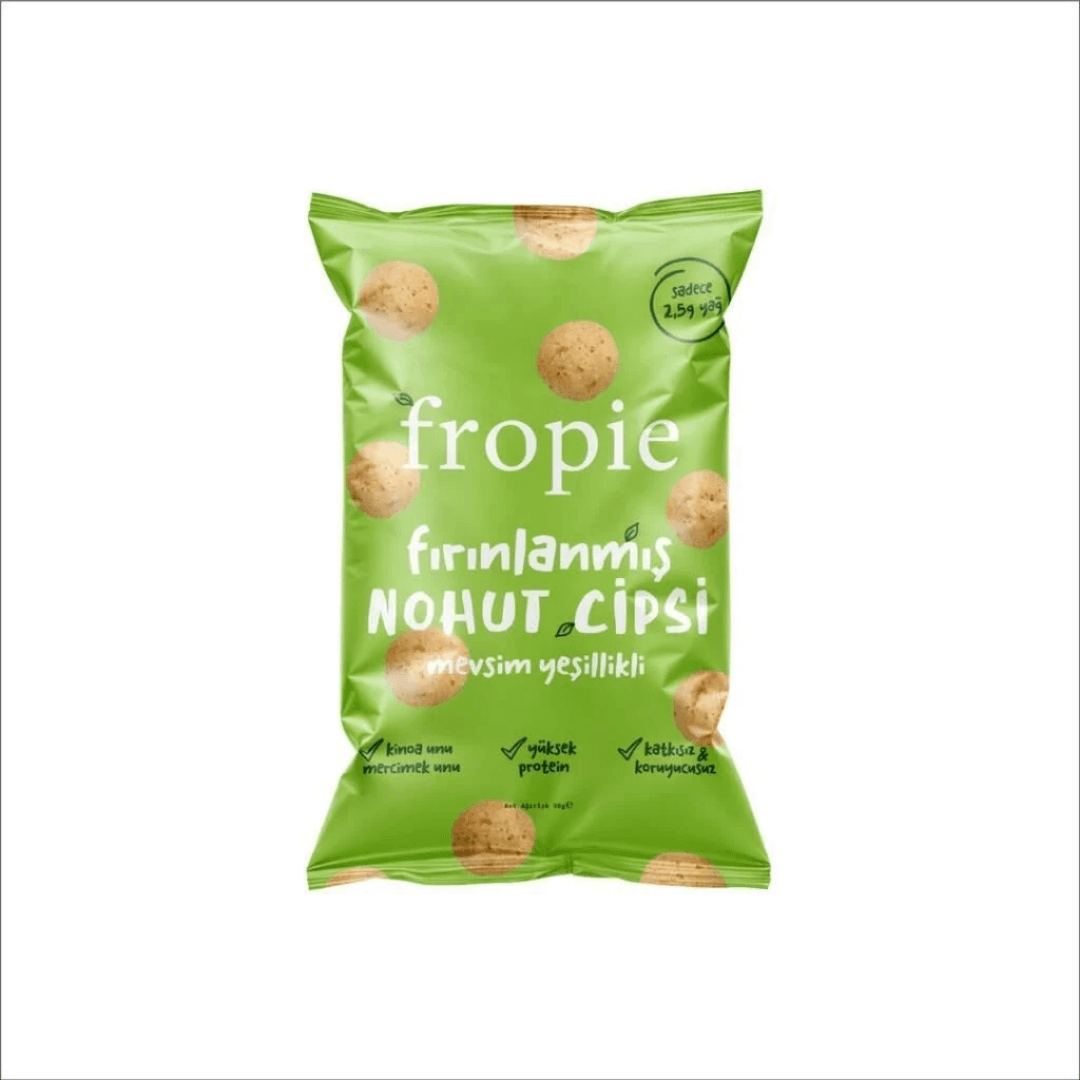 FROPİE Fırınlanmış Nohut Cipsi Mevsim Yeşillikli 50g