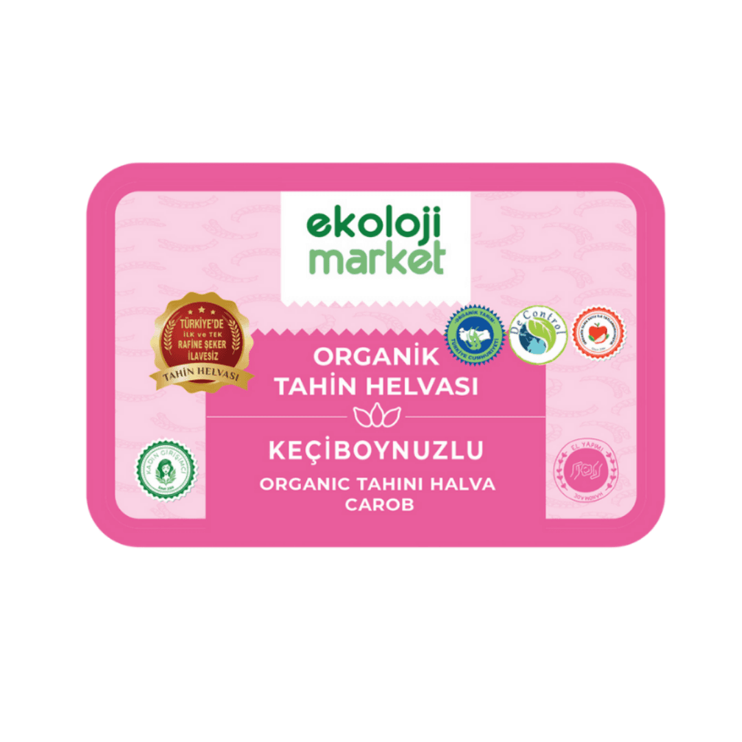 EKOLOJİ MARKET Organik Tahin Helvası Keçiboynuzlu 200g