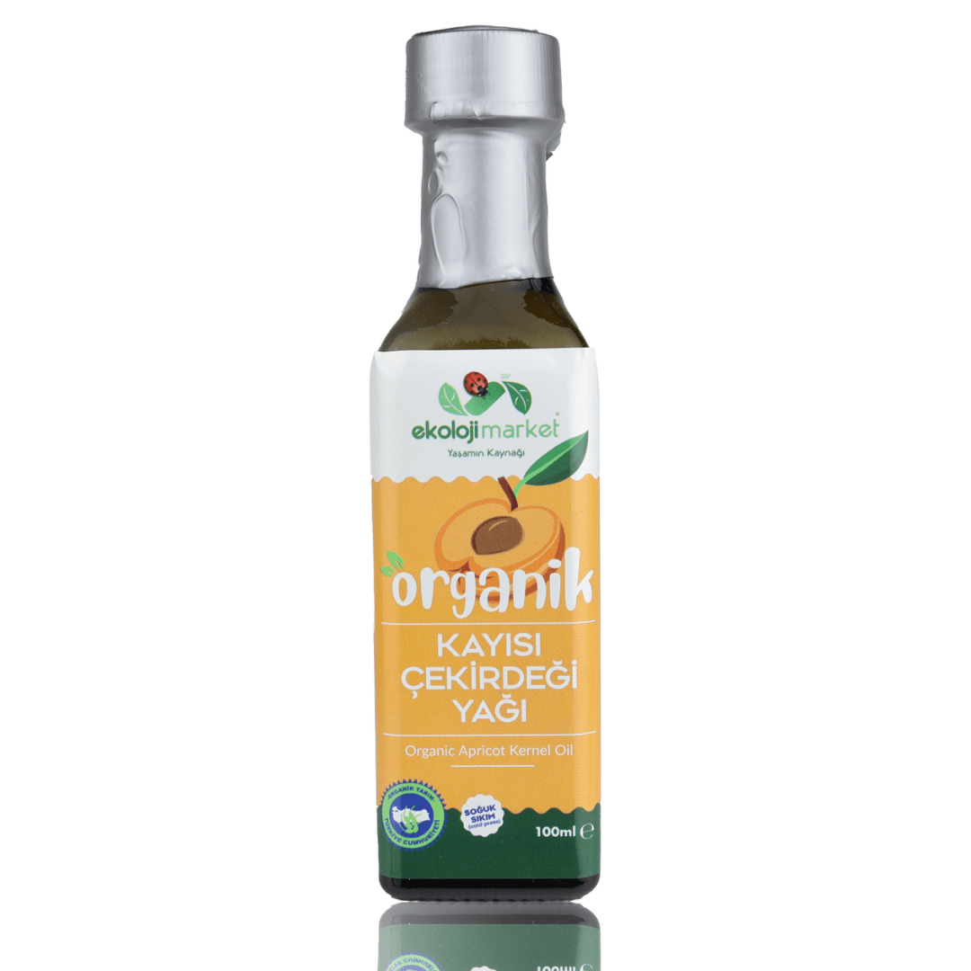 EKOLOJİ MARKET Organik Kayısı Çekirdeği Yağı Soğuk Sıkım 100ml